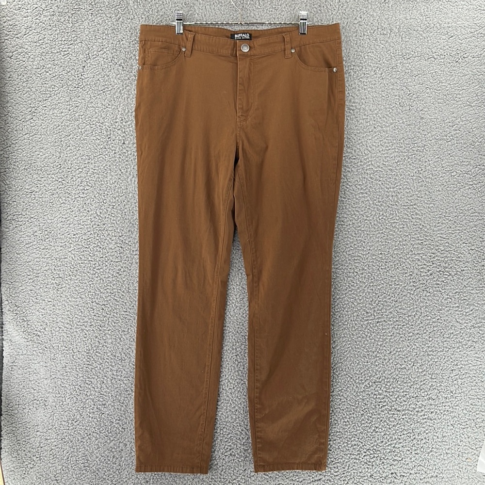 Buffalo David Bitton HOPE Chino Pants Mid-Rise Skinny Stretch Womens 14/34